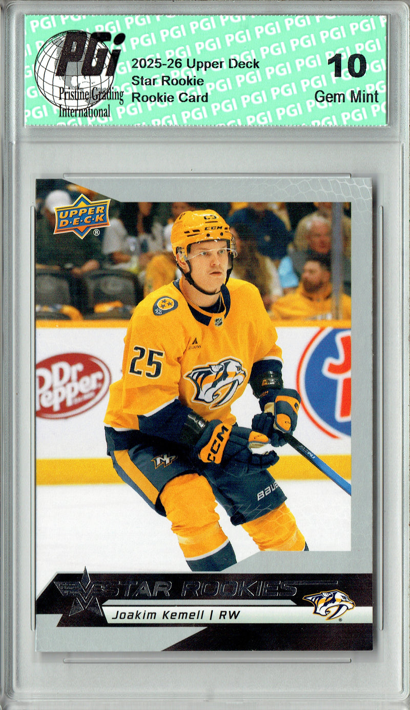 Joakim Kemell 2025 U.D. Star Rookies #21 Special Collection Rookie Card PGI 10