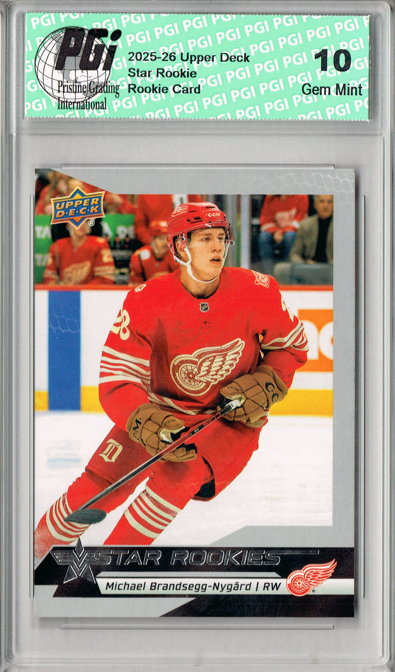 Michael Brandsegg-Nygard 2025 U.D. Star Rookies #22 Special Collection Rookie Card PGI 10