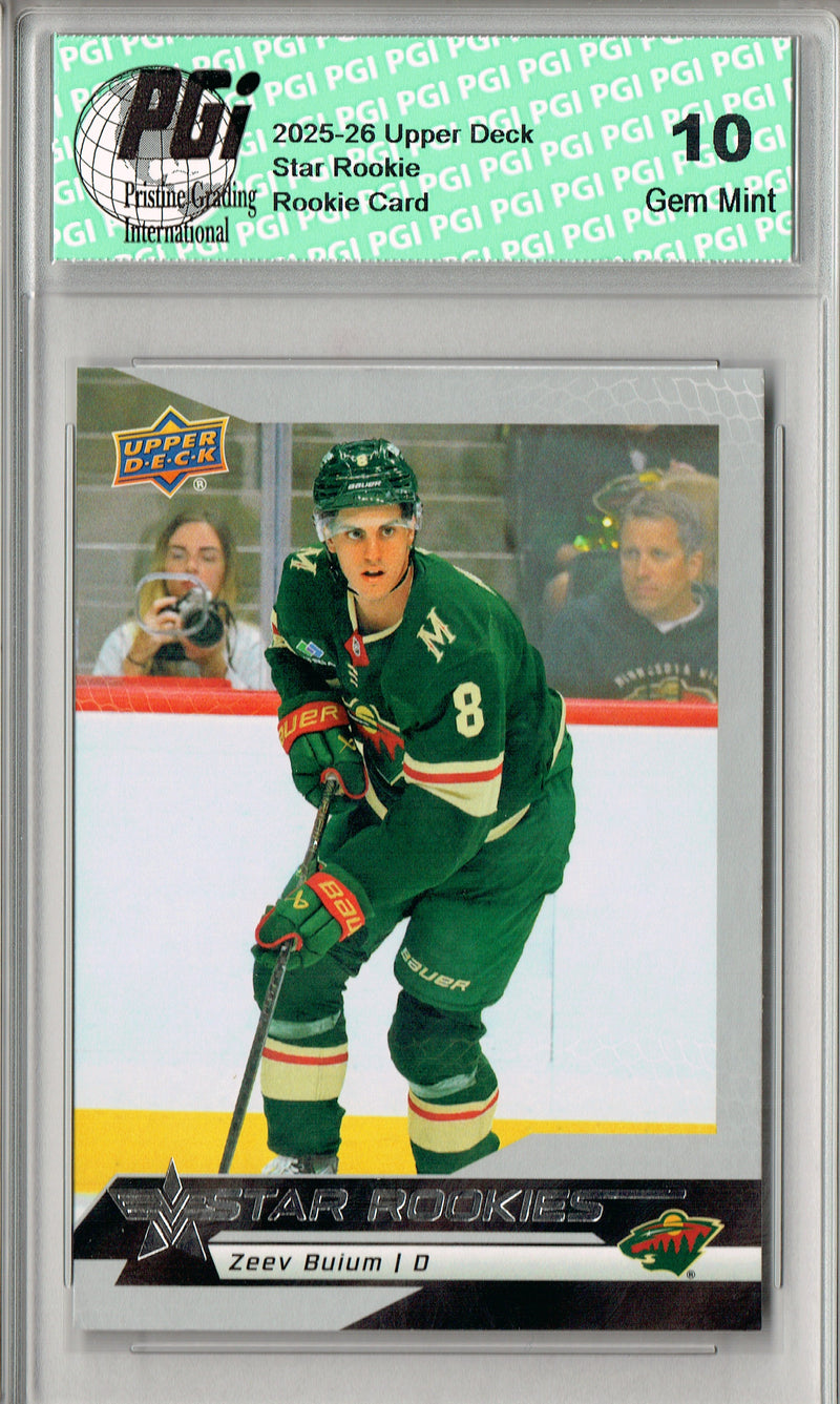 Zeev Buium 2025 U.D. Star Rookies #23 Special Collection Rookie Card PGI 10