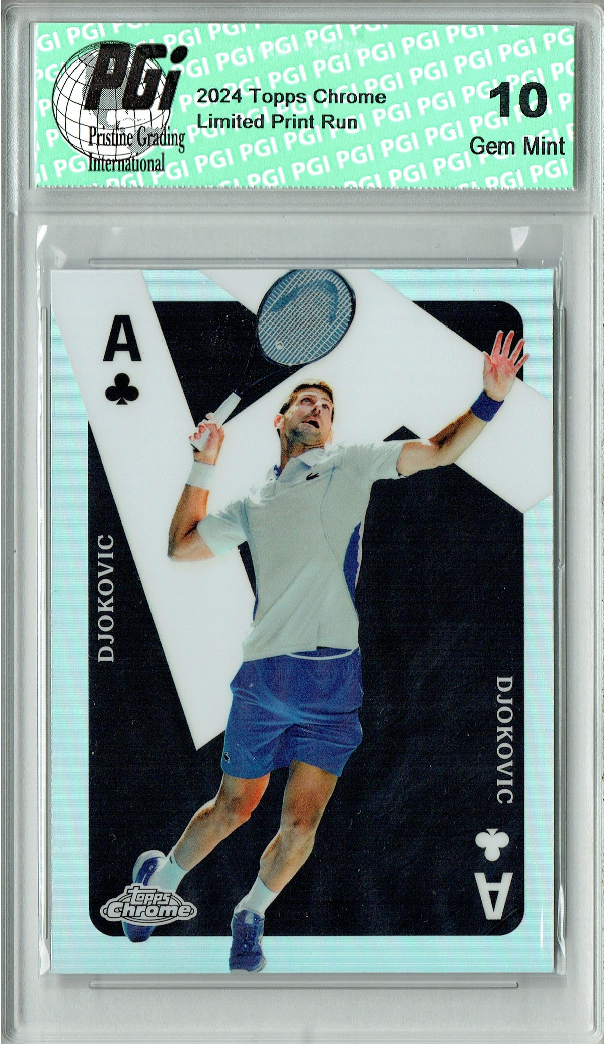 Novak Djokovic 2025 Topps Chrome #CAS-ND Aces Refractor Rare Trading C ...
