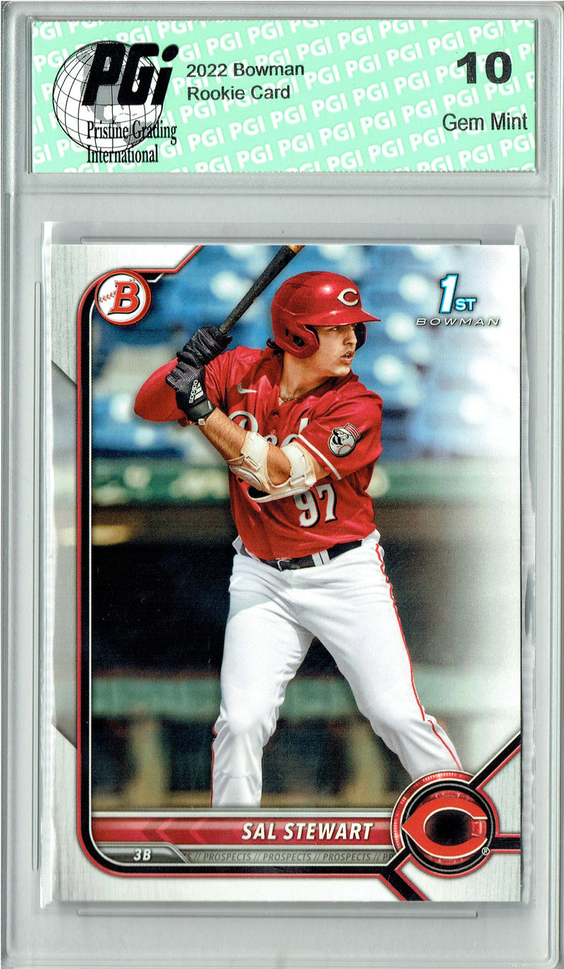 Sal Stewart 2022 Bowman #BD-122 Rookie Card PGI 10