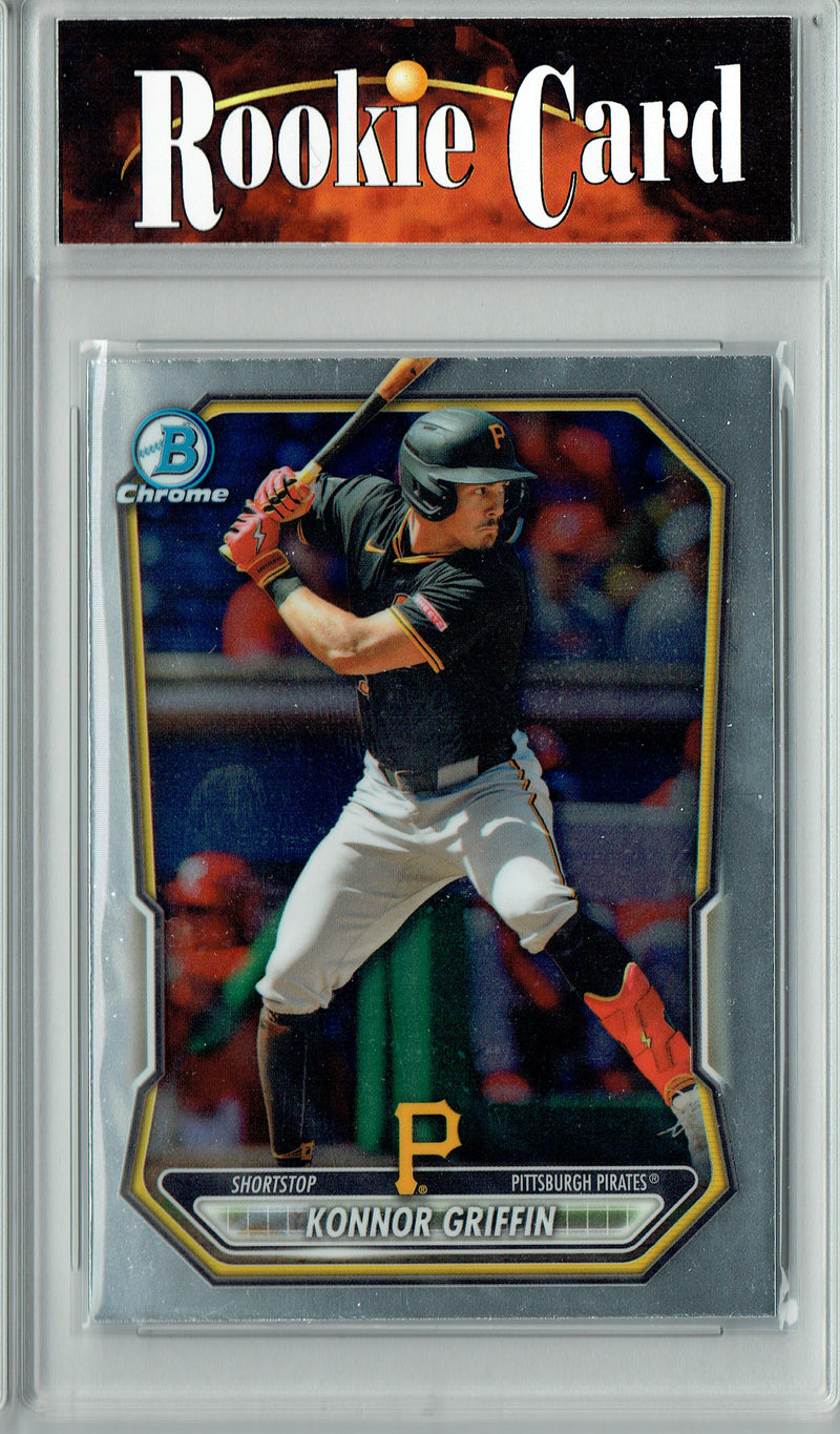 Konnor Griffin Rookie Card Pittsburgh Pirates Baseball Trading Card 2026 Bowman Chrome #BCP-92 Certified Mint+