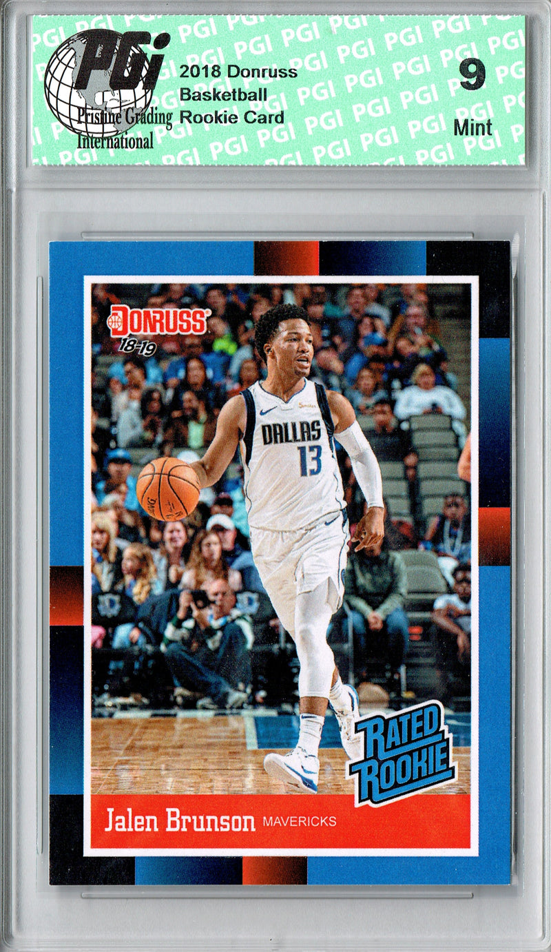 PGI 9 Jalen Brunson 2018 Donruss #RR31 1998-Retro Rated Rookie Card