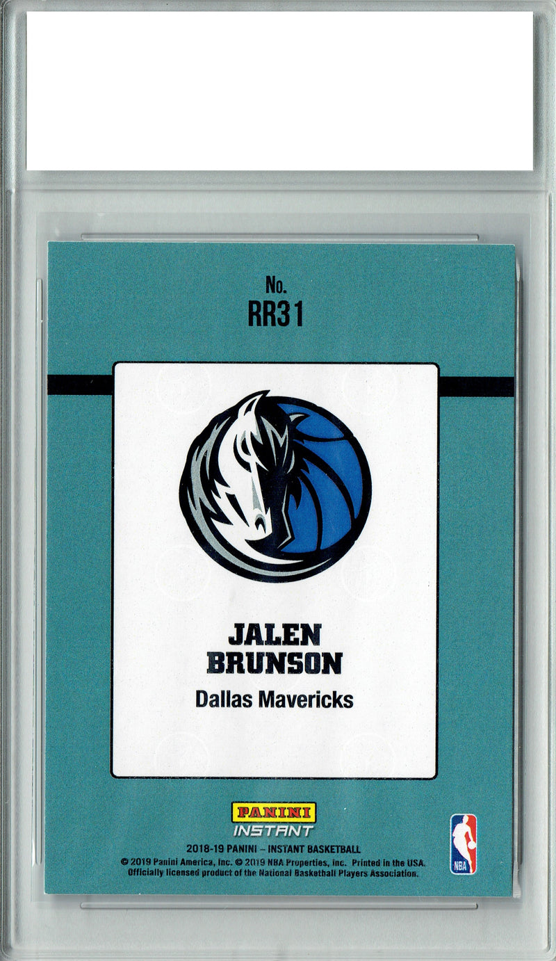 PGI 9 Jalen Brunson 2018 Donruss #RR31 1998-Retro Rated Rookie Card