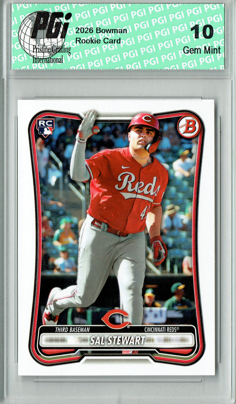 Sal Stewart Rookie Card 2026 Bowman #6 Cincinnati Reds PGI 10 Gem Mint