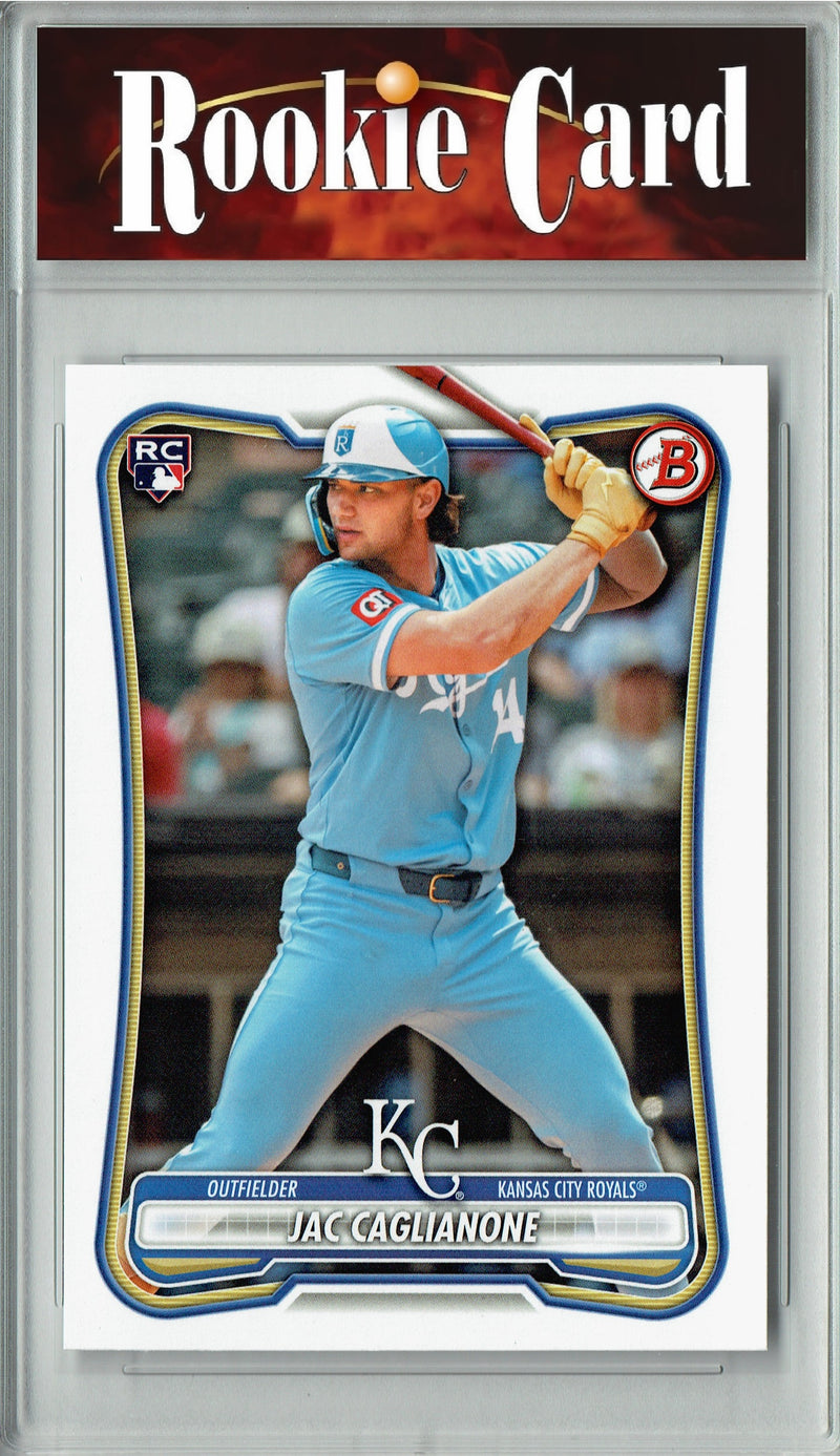 Jac Caglianone Rookie Card 2026 Bowman #75 Kansas City Royals Certified Mint+