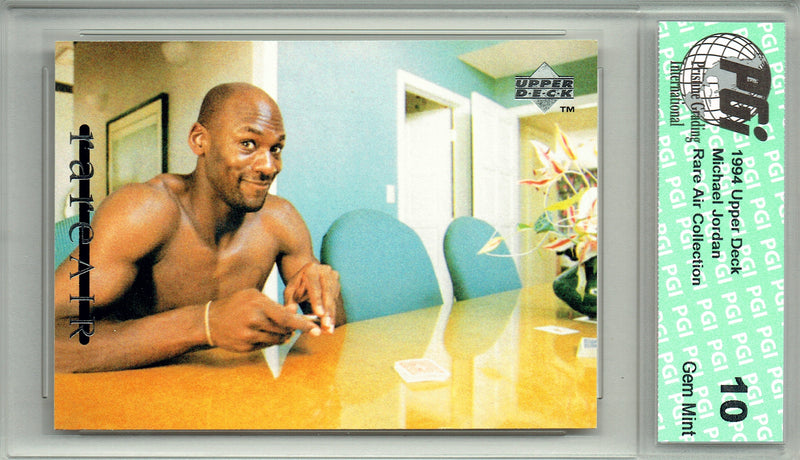 Michael Jordan 1994 Upper Deck #30 Rare Air Collection Rare Trading Card PGI 10 Gem Mint Chicago Bulls