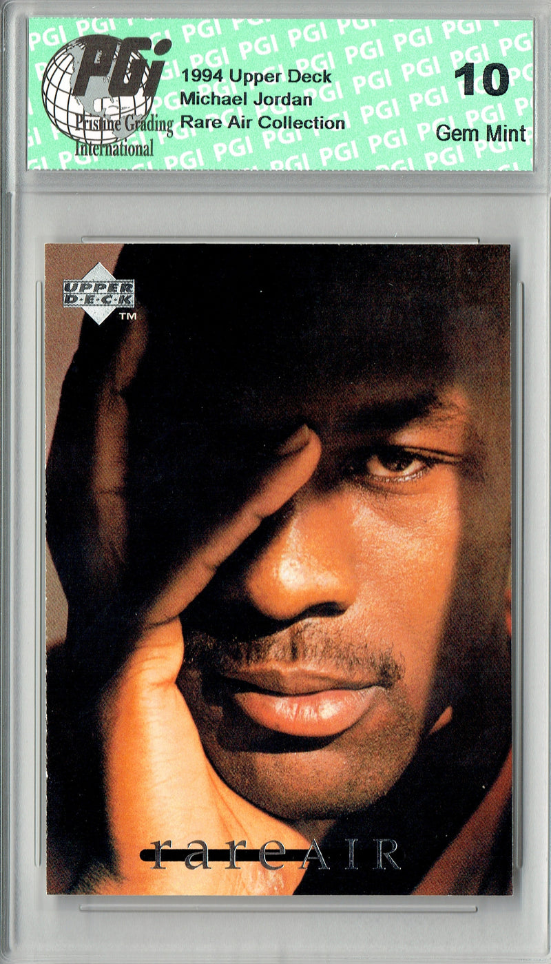 Michael Jordan 1994 Upper Deck #37 Rare Air Collection Rare Trading Card PGI 10 Gem Mint Chicago Bulls