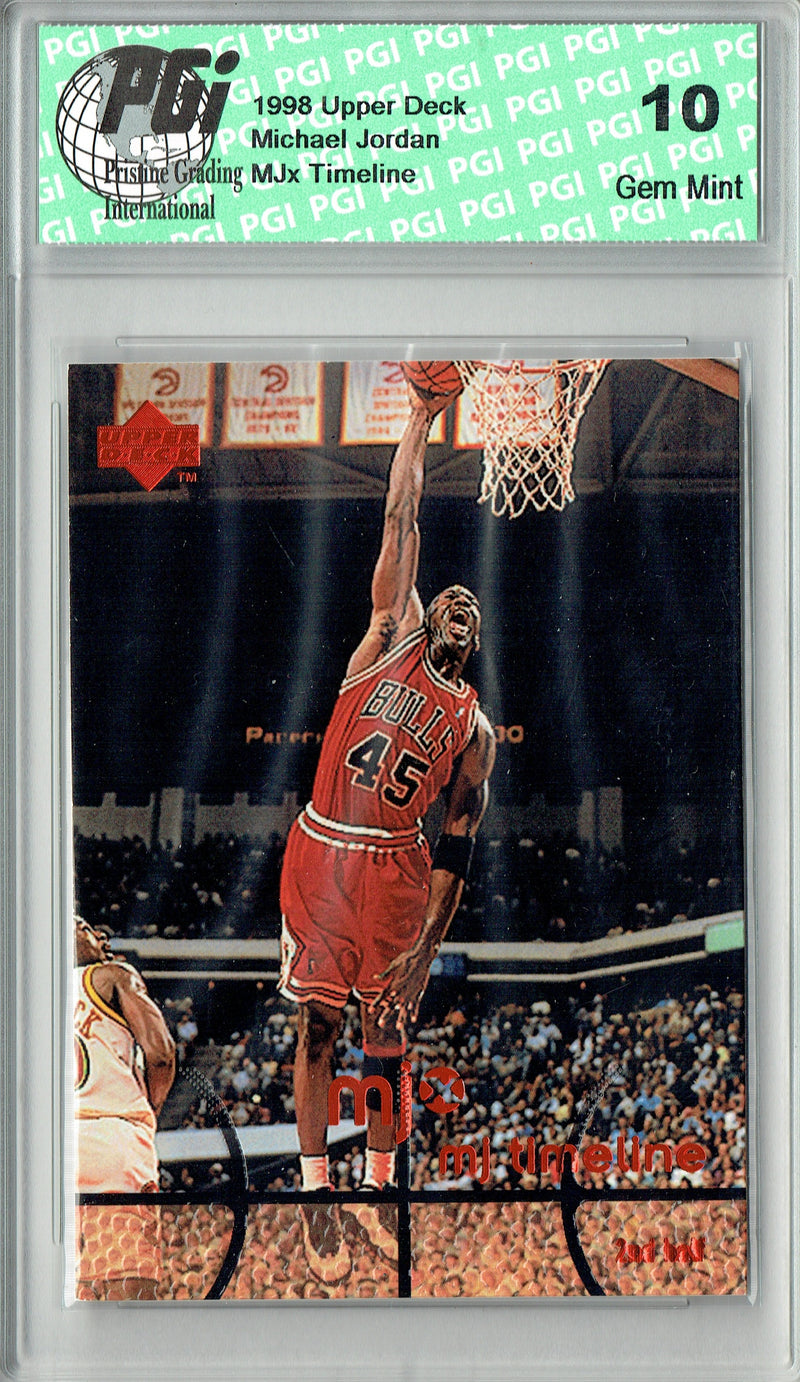 Michael Jordan 1998 Upper Deck #70 MJx Special Edition Rare Trading Card PGI 10 Gem Mint