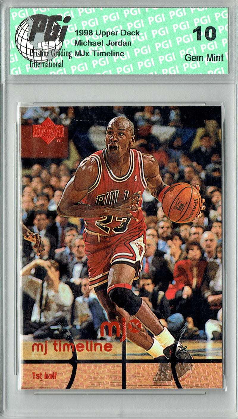 Michael Jordan 1998 Upper Deck #1 MJx Special Edition Rare Trading Card PGI 10 Gem Mint