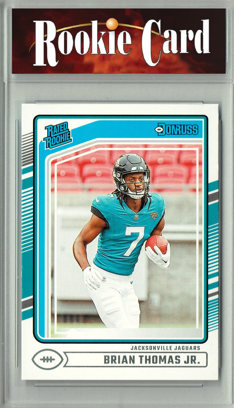 Brian Thomas Rookie Card 2024 Donruss Football #313 Rated, Certified Mint+ Condition, Jacksonville Jaguars Football