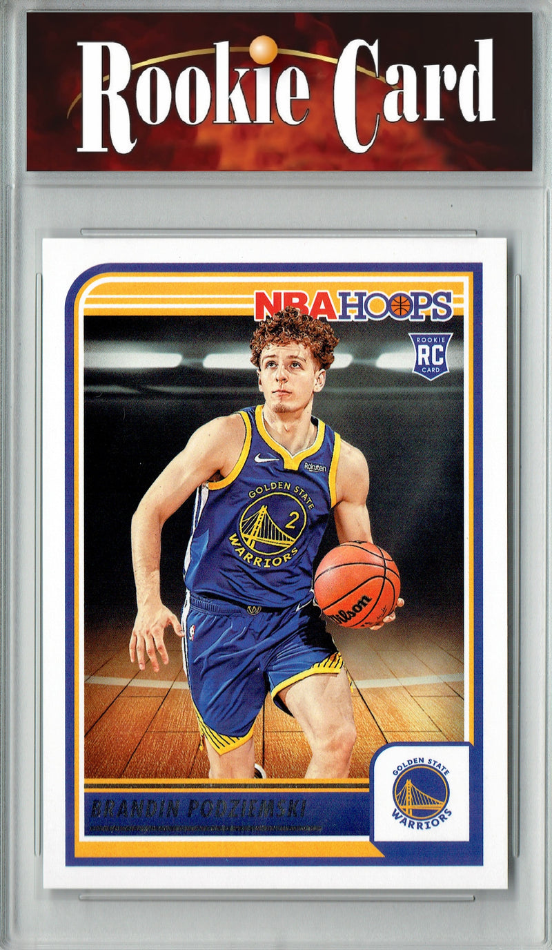 Brandin Podziemski Rookie Card 2023 NBA Hoops #264, Certified Mint+ Condition, Golden State Warriors Basketball