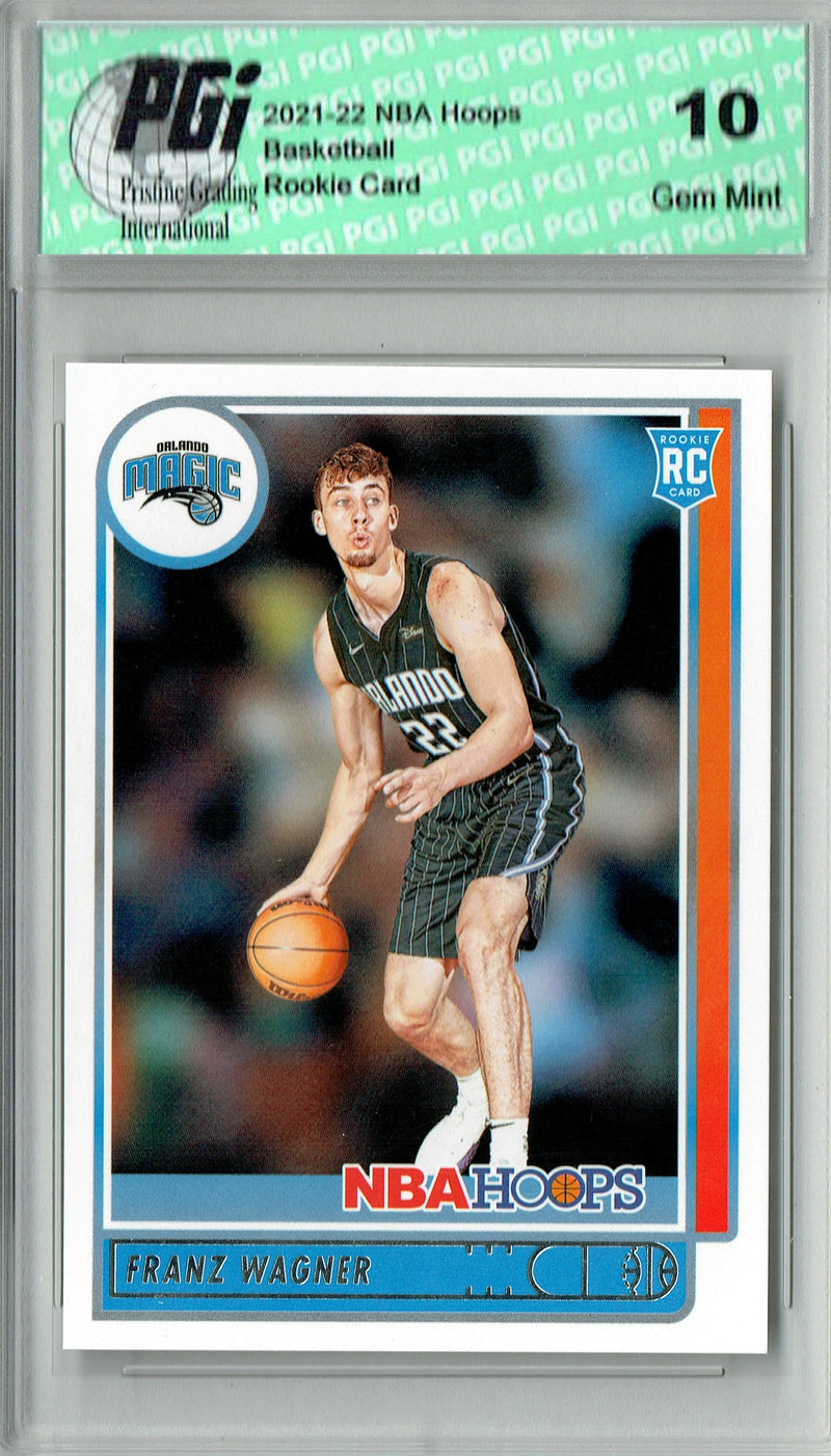 Franz Wagner Rookie Card 2021 NBA Hoops #235, PGI 10, Los Angeles Lakers Basketball