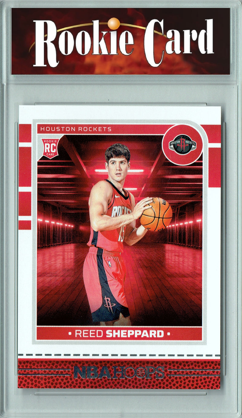 Reed Sheppard Rookie Card 2024 NBA Hoops #233, Certified Mint+ Condition, Houston Rockets Basketball