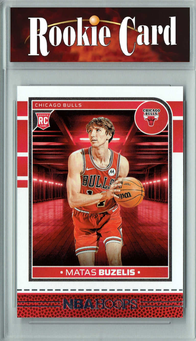 Matas Buzelis Rookie Card 2024 NBA Hoops #241, Certified Mint+ Condition, Chicago Bulls Basketball