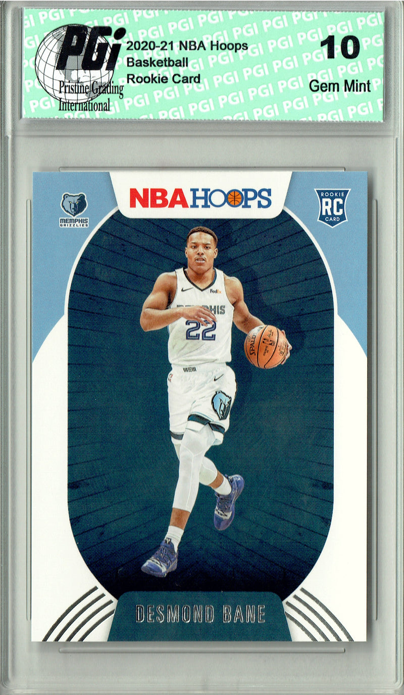 Desmond Bane Rookie Card 2020 NBA Hoops #246, PGI 10, Memphis Grizzlies Basketball