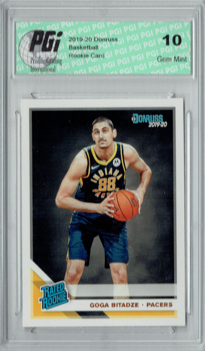 Goga Bitadze 2019 Donruss Basketball #217 Gem Mint Rookie Card PGI 10