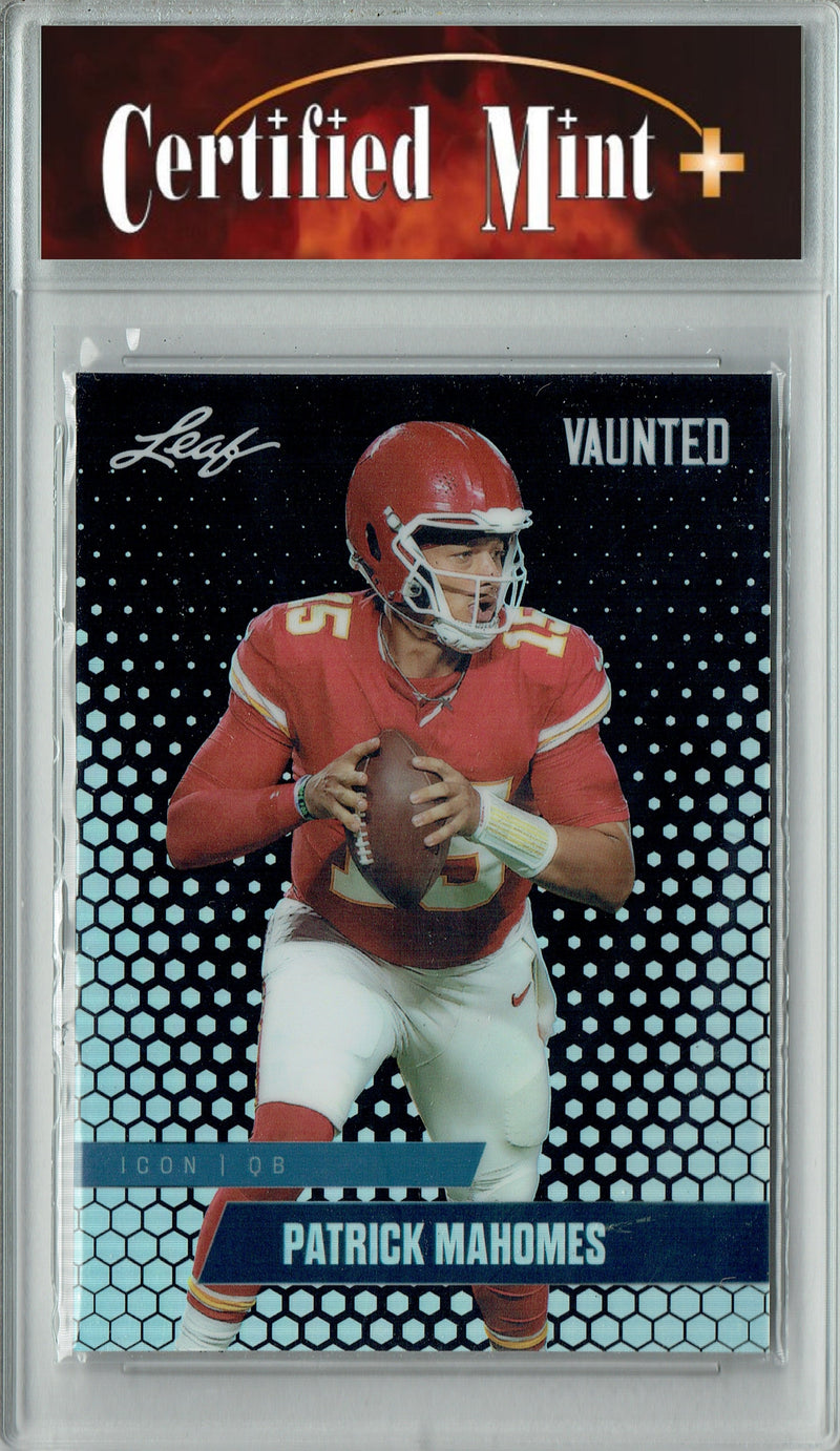 Patrick Mahomes Trading Card Kansas City CM+ Football Card 2025 Leaf Vaunted Metal #VM-05 Black 6 Made