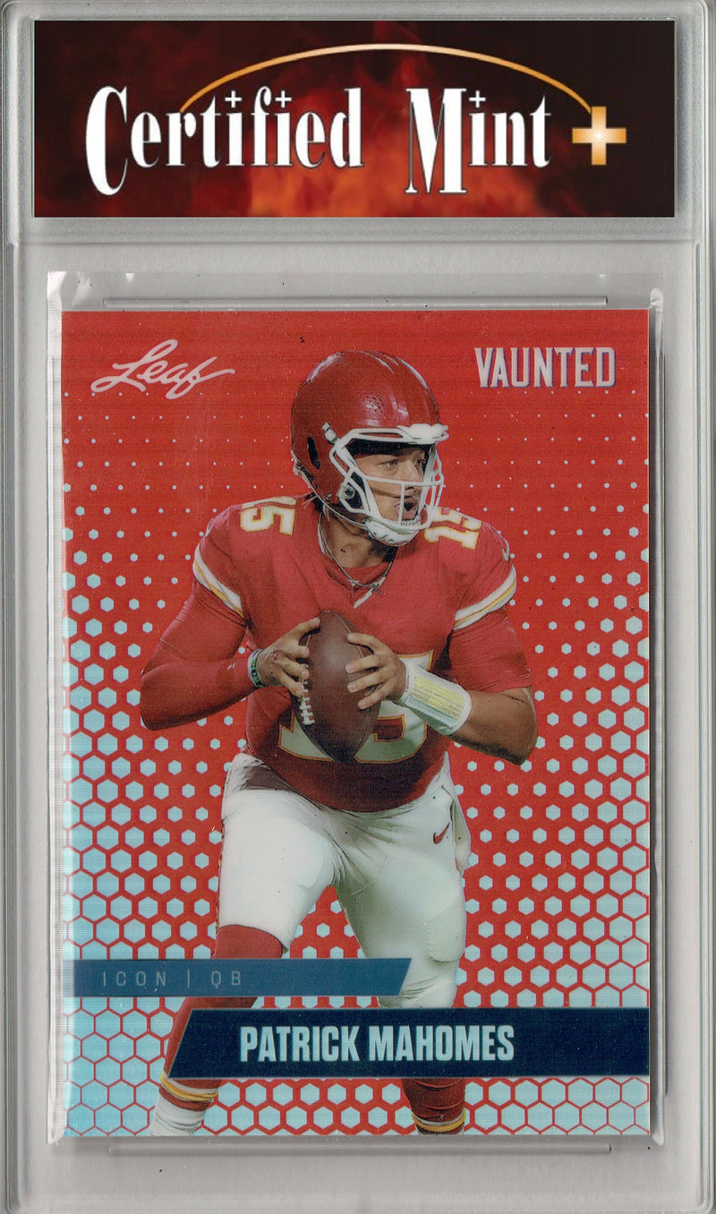 Patrick Mahomes Trading Card Kansas City CM+ Football Card 2025 Leaf Vaunted Metal #VM-05 Red 2 Made