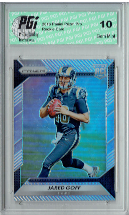 Jared Goff 2016 Panini Prizm Pro #208 Refractor Rookie Card PGI 10