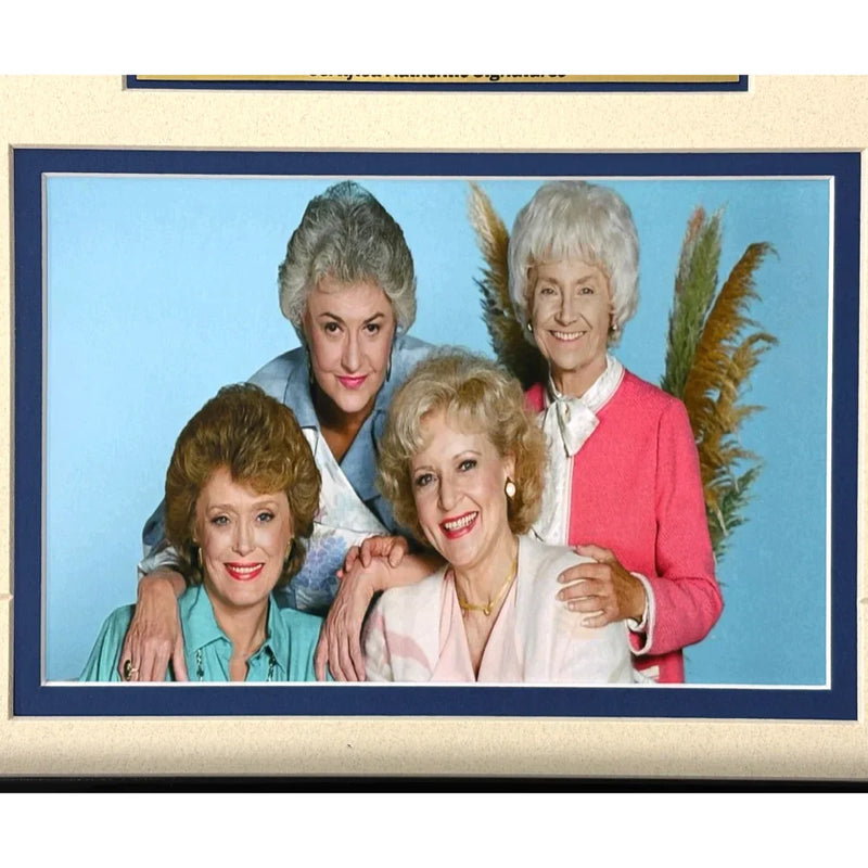 The Golden Girls Cast Signed 8x10 Photos Framed Signed Betty White Bea Arthur Rue McClanahan Estelle Getty JSA