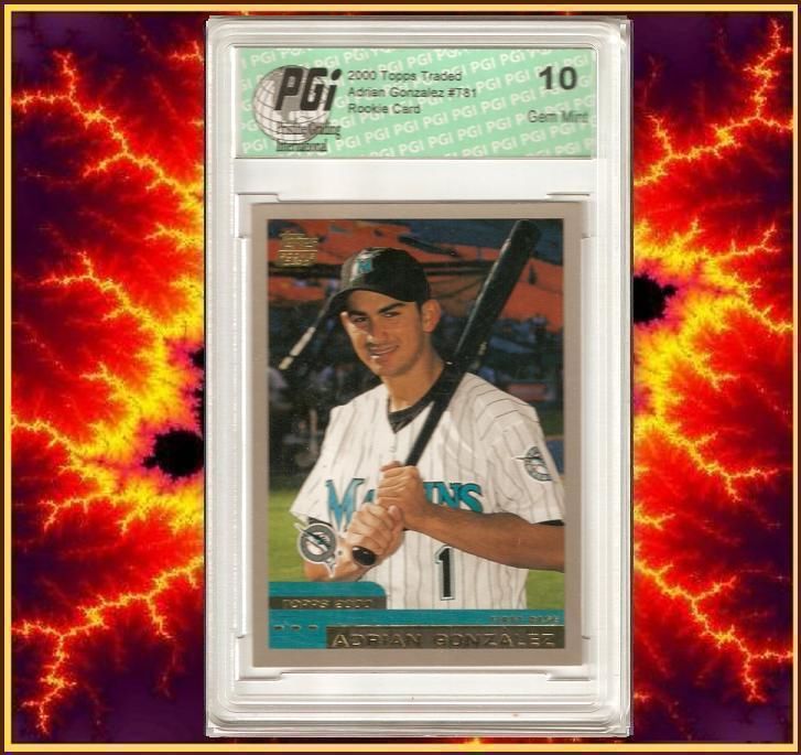 Adrian Gonzalez 2000 Topps Traded Rookie Card PGI 10