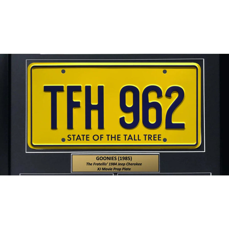 "Goonies" Fratellis Movie Car License Plate Framed Collage Astin Brolin