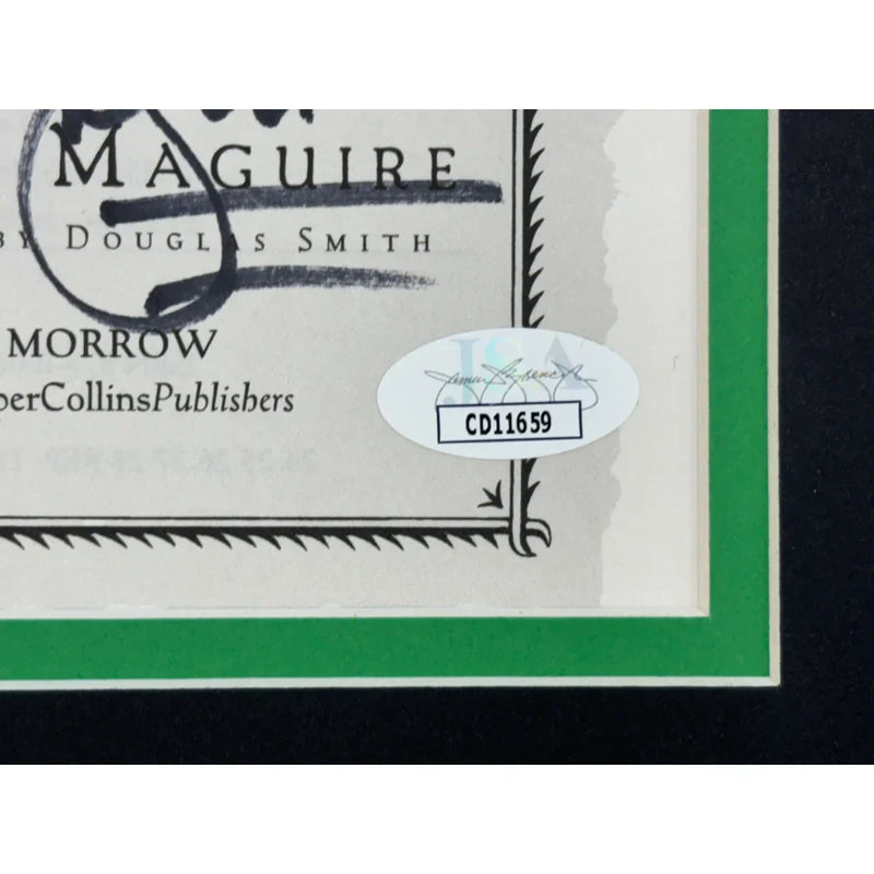 Gregory Maguire Autographed Wicked Book Cover Framed Collage JSA COA Movie Photo Signed