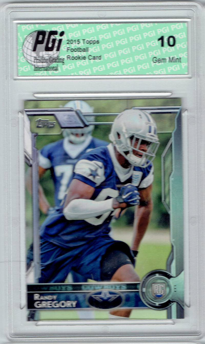 Randy Gregory 2015 Topps Football #486 Dallas Rookie Card PGI 10