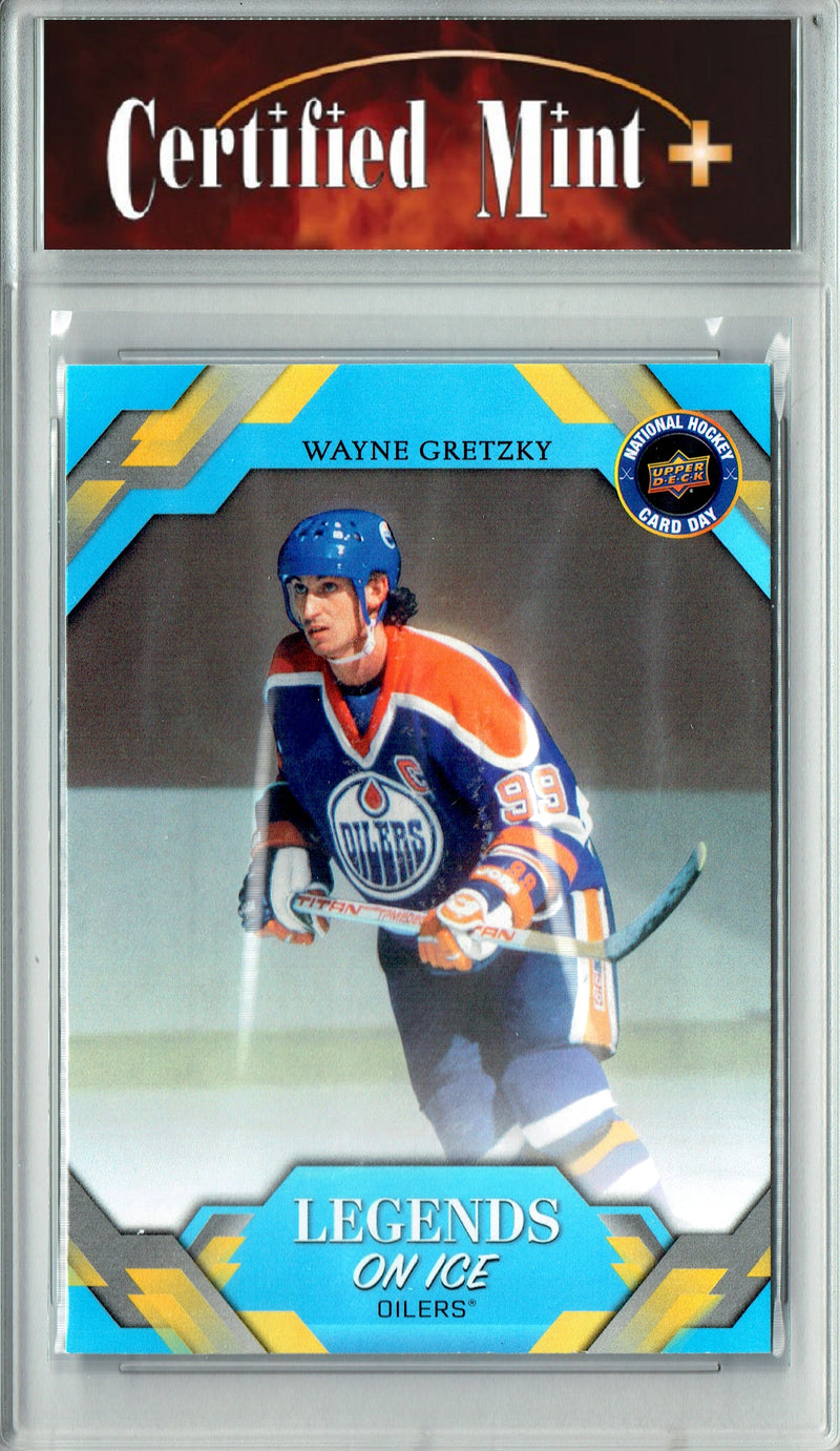 Wayne Gretzky Trading Card 2026 Upper Deck #NHCD-21 National Hockey Card Day, Certified Mint+ Condition, Edmonton Oilers Hockey