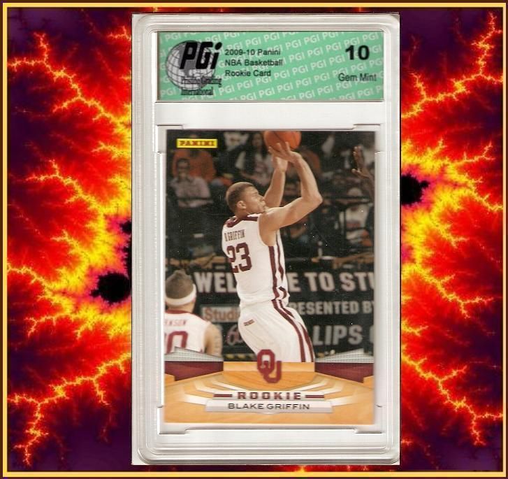 2009 Blake Griffin Panini Sooners Rookie Card PGI 10