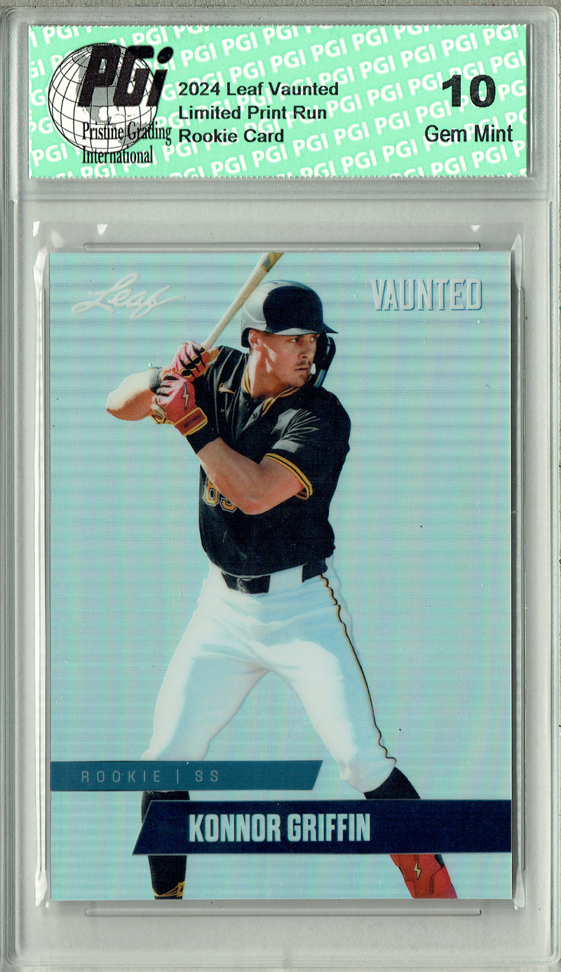 Konnor Griffin 2024 Leaf Vaunted Metal #VM-22 Silver 25 Made Rookie Card PGI 10