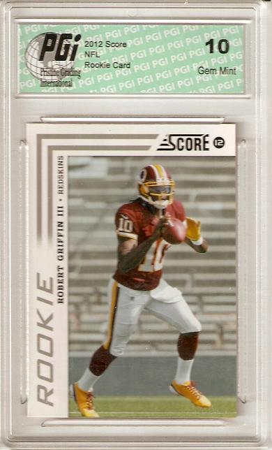 Robert Griffin RG3 2012 Score Redskins #327 Rookie Card PGI 10