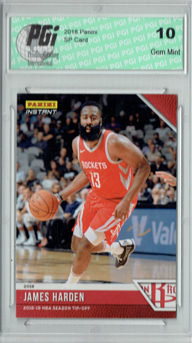 James Harden 2018 Panini Tip-Off #6, 1 of 330 Made SSP Card PGI 10