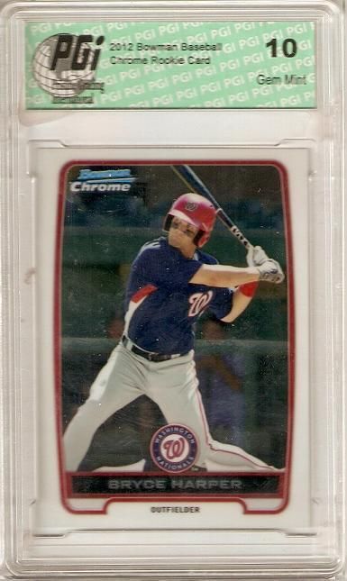 Bryce Harper 2012 Bowman Chrome #BCP10 Rookie Card PGI 10