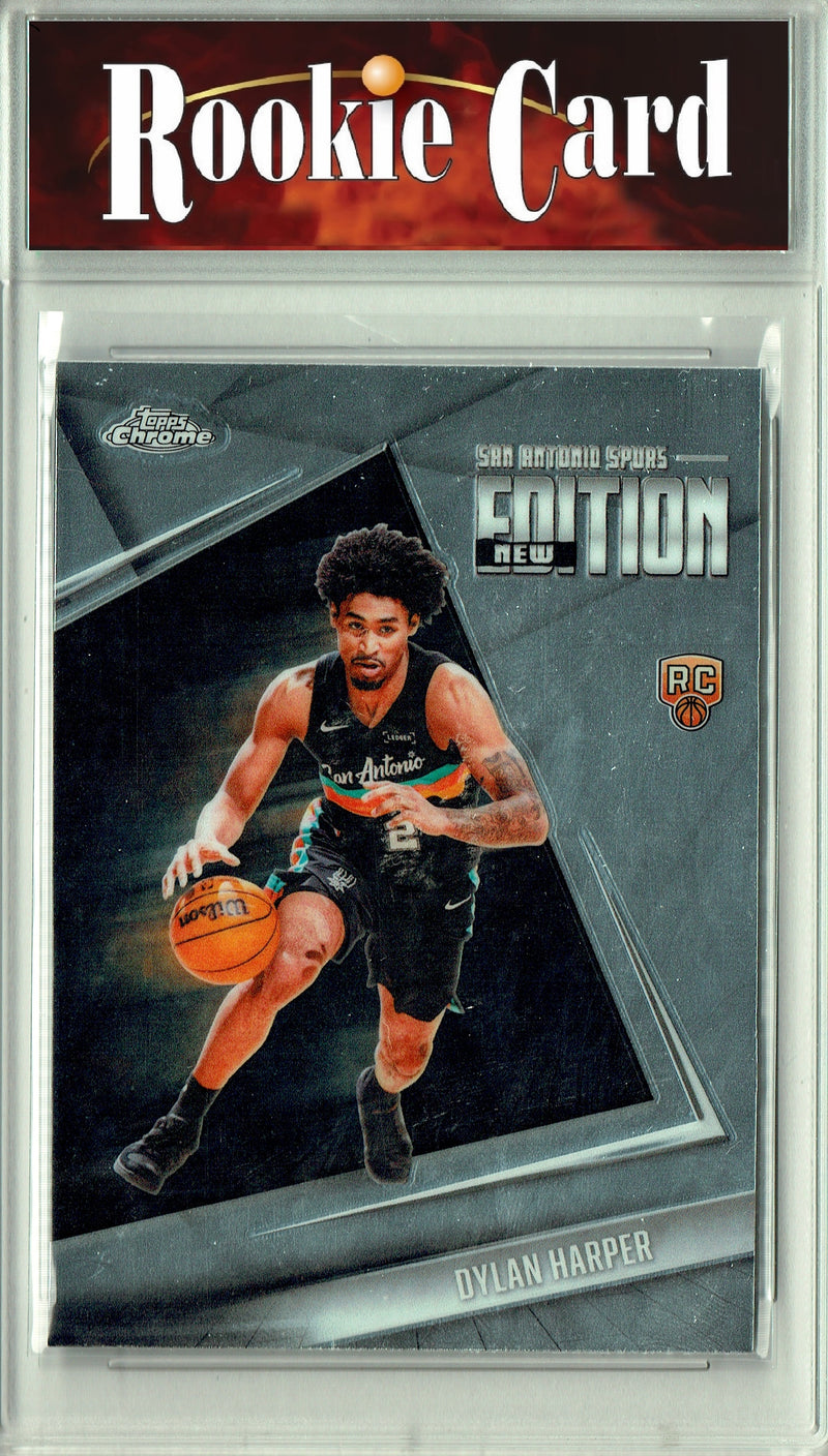 Dylan Harper Rookie Card 2025 Topps Chrome #GR-2 New Edition, Certified Mint+ Condition, San Antonio Spurs Basketball