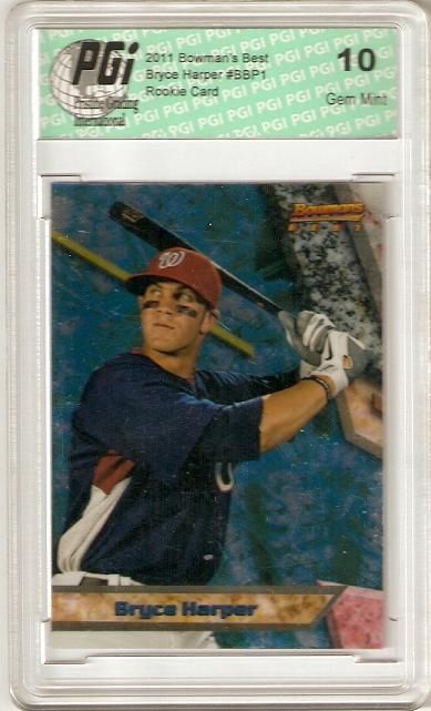 Bryce Harper Bowman Bowman's Best Rookie Card PGI 10