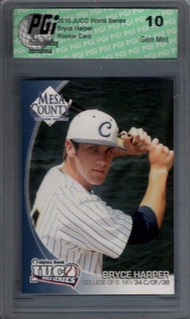 Bryce Harper 2010 JUCO World Series Rookie Card PGI 10