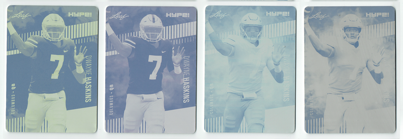 Dwayne Haskins 2019 Leaf HYPE! 4) 1 of 1 Rookie Card #20a Printing Plate Lot SSP