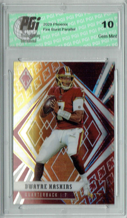 Dwayne Haskins 2020 Phoenix #7 Fanatics Fire Burst Card PGI 10