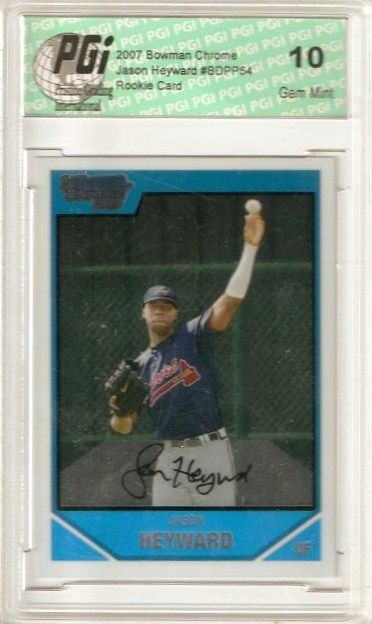 Jason Heyward 2007 Bowman Chrome 1st Rookie Card PGI 10