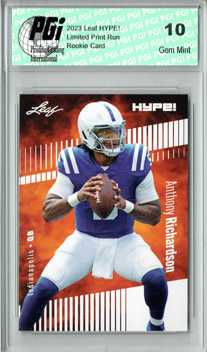 Anthony Richardson 2023 Leaf HYPE! 100A Only 5000 Made! Colts Rookie Card PGI 10