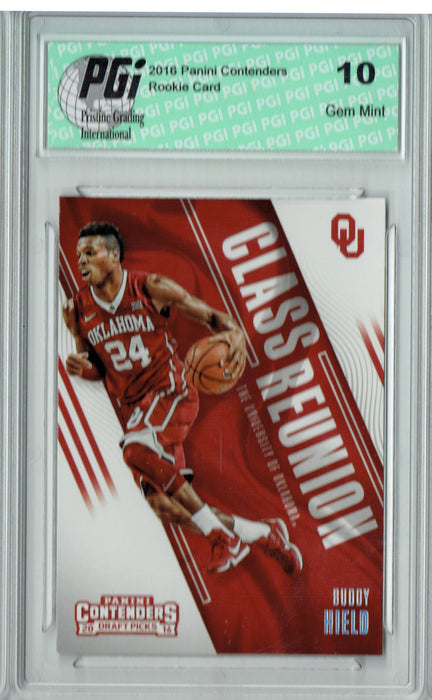 Buddy Hield 2016 Panini Contenders #4 Class Reunion Rookie Card PGI 10