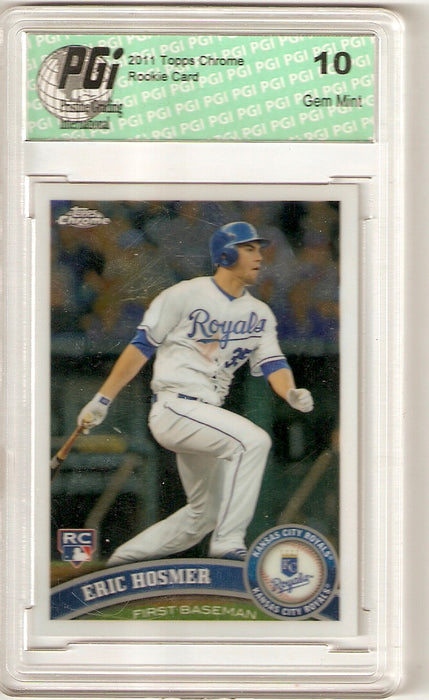 Eric Hosmer 2011 Topps Chrome #170 Rookie Card Royals PGI 10