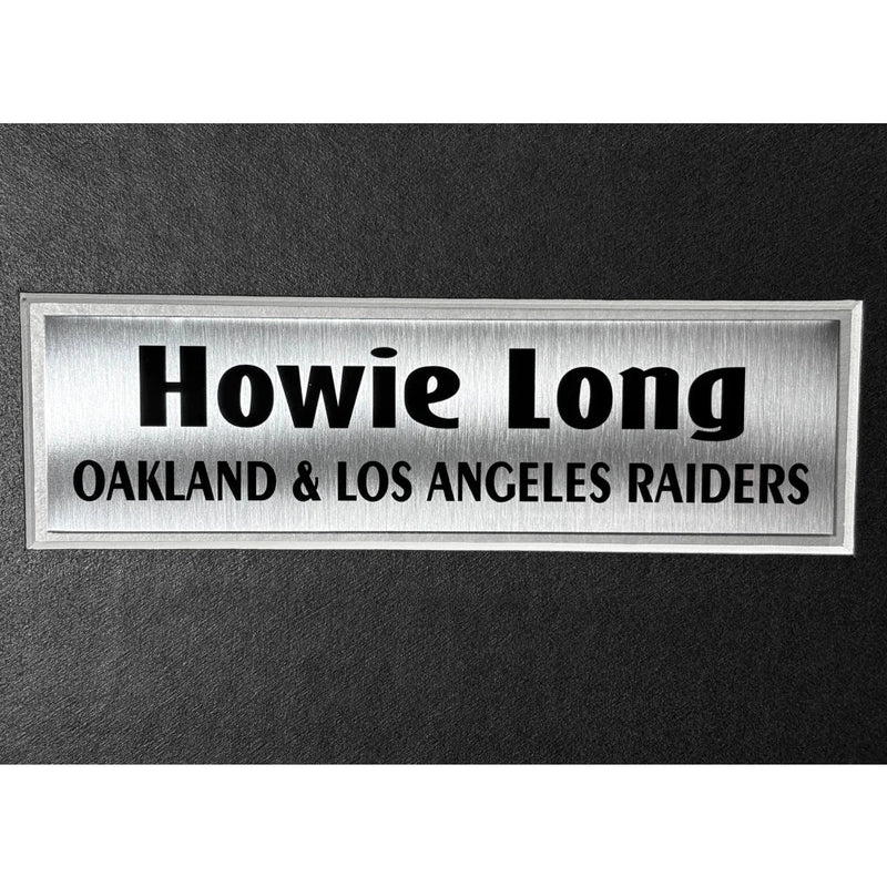 Howie Long Autographed Oakland Los Angeles Raiders 16x20 Framed Photo COA Signed