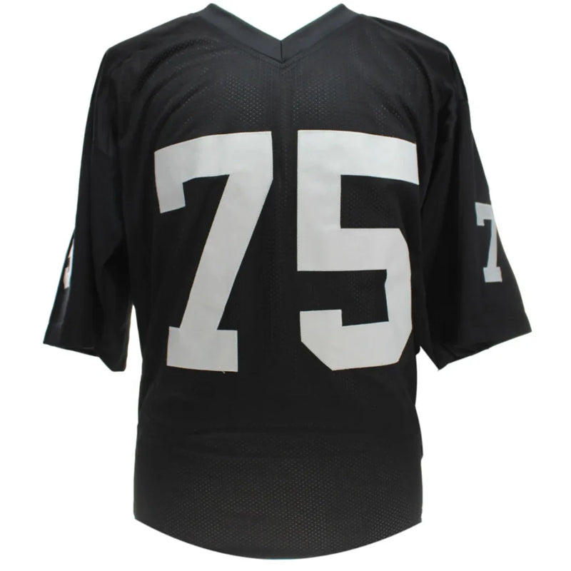 Howie Long Autographed Oakland Raiders Black Jersey BAS COA Signed Las Vegas LA