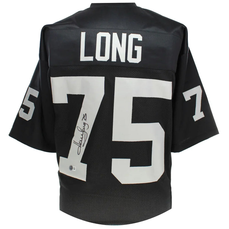 Howie Long Autographed Oakland Raiders Black Jersey BAS COA Signed Las Vegas LA