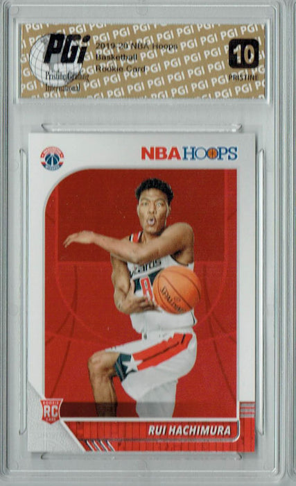 Rui Hachimura 2019 NBA Hoops #206 PRISTINE Rookie Card PGI 10