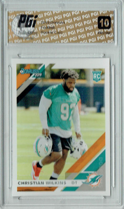 Christian Wilkins 2019 Donruss #255 PRISTINE Rookie Card PGI 10