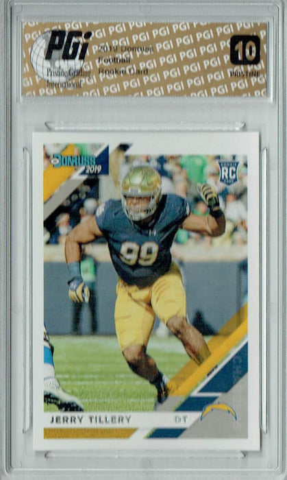 Jerry Tillery 2019 Donruss #262 PRISTINE Rookie Card PGI 10